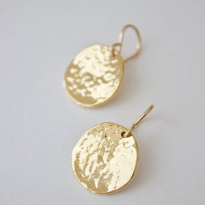 Hammered Medallion Earrings