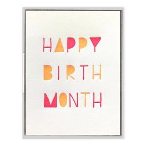 Happy Birth Month Card