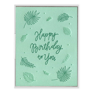 Birthday Ferns Card