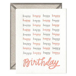 Happy Happy Birthday Card