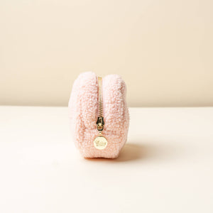 Teddy Pouch - Circle Hearts Pink