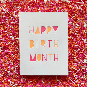 Happy Birth Month Card