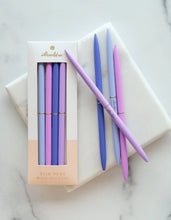 Load image into Gallery viewer, Slim Pens Set of Four | Spectrum Violets
