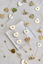 Load image into Gallery viewer, Gold Heart Duster Drop Earrings
