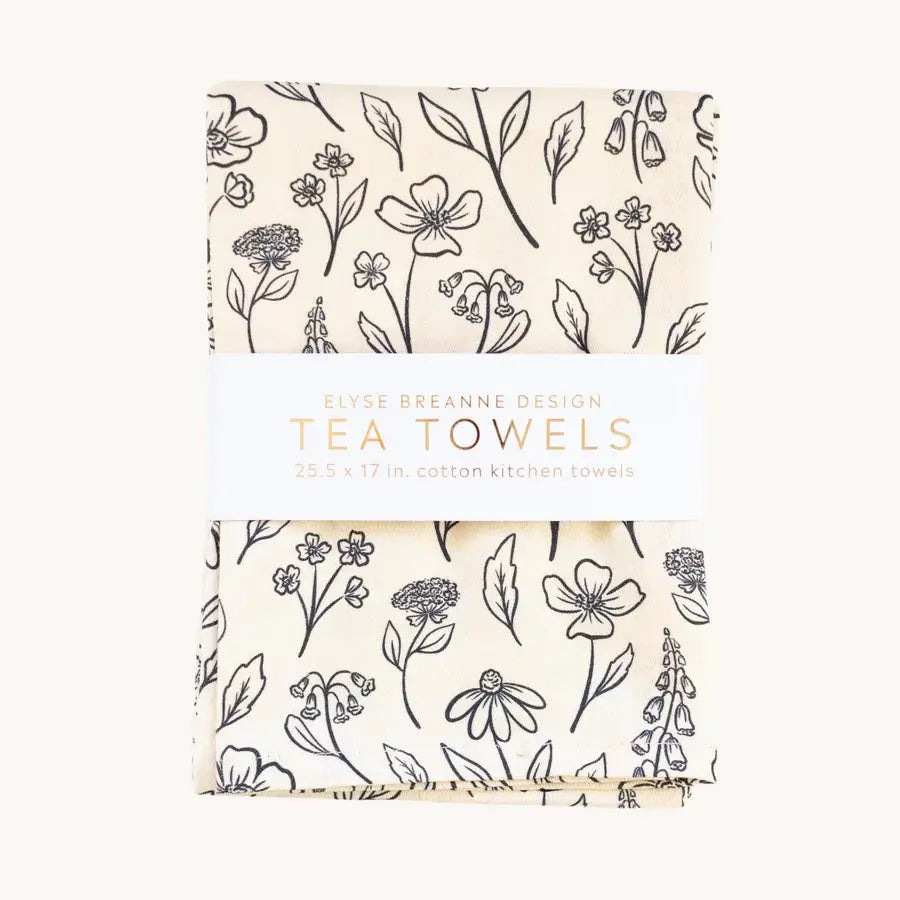 Pressed Floral Tea Towels