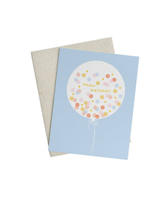 Confetti Balloon Birthday Card