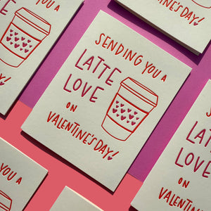 Latte Valentine Card