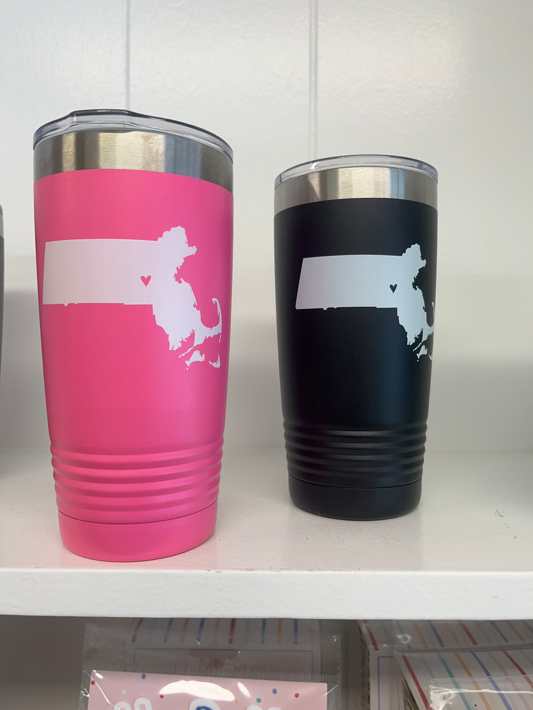 20oz Tumbler, Massachusetts Love, Assorted Colors