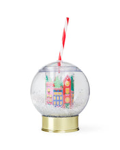 Load image into Gallery viewer, Holiday Village Snow Globe Novelty Sipper
