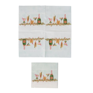 Holiday Cocktails Paper Cocktail Napkins (50 pack)