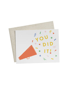 Cheer Cone Congrats Card