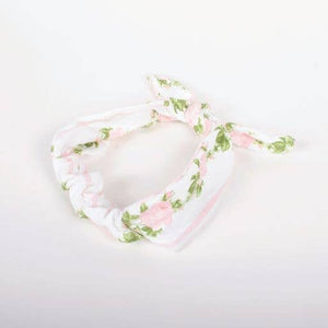 Pink Rose Vine Terry Spa Headband