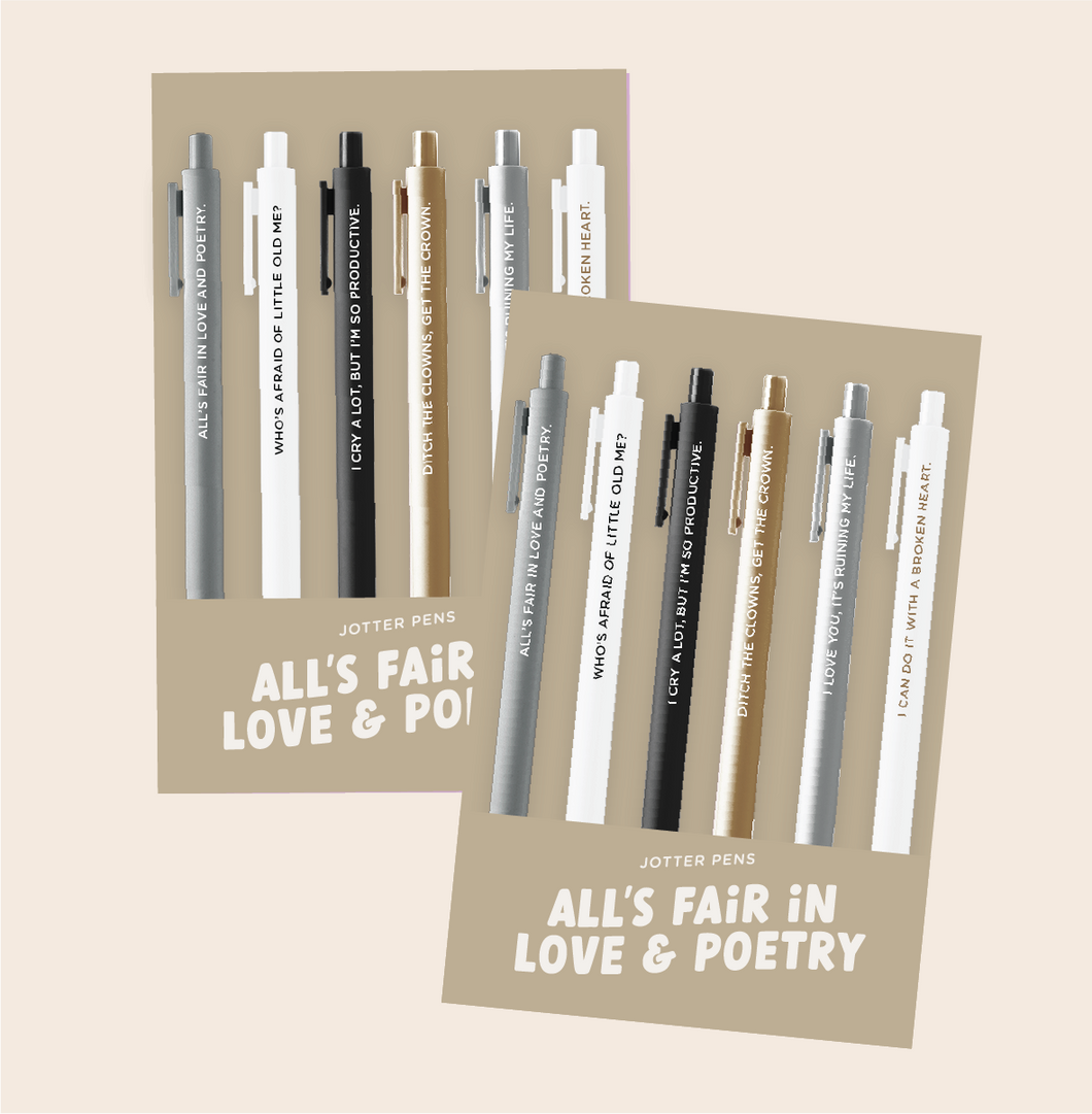 Swiftie Jotter Sets!! All's Fair in Love and Poetry (TTPD)