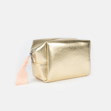 Load image into Gallery viewer, Gold Mini Cube Cosmetic Bag
