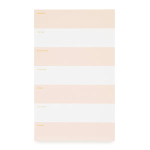 Pink Striped Weekly Pad