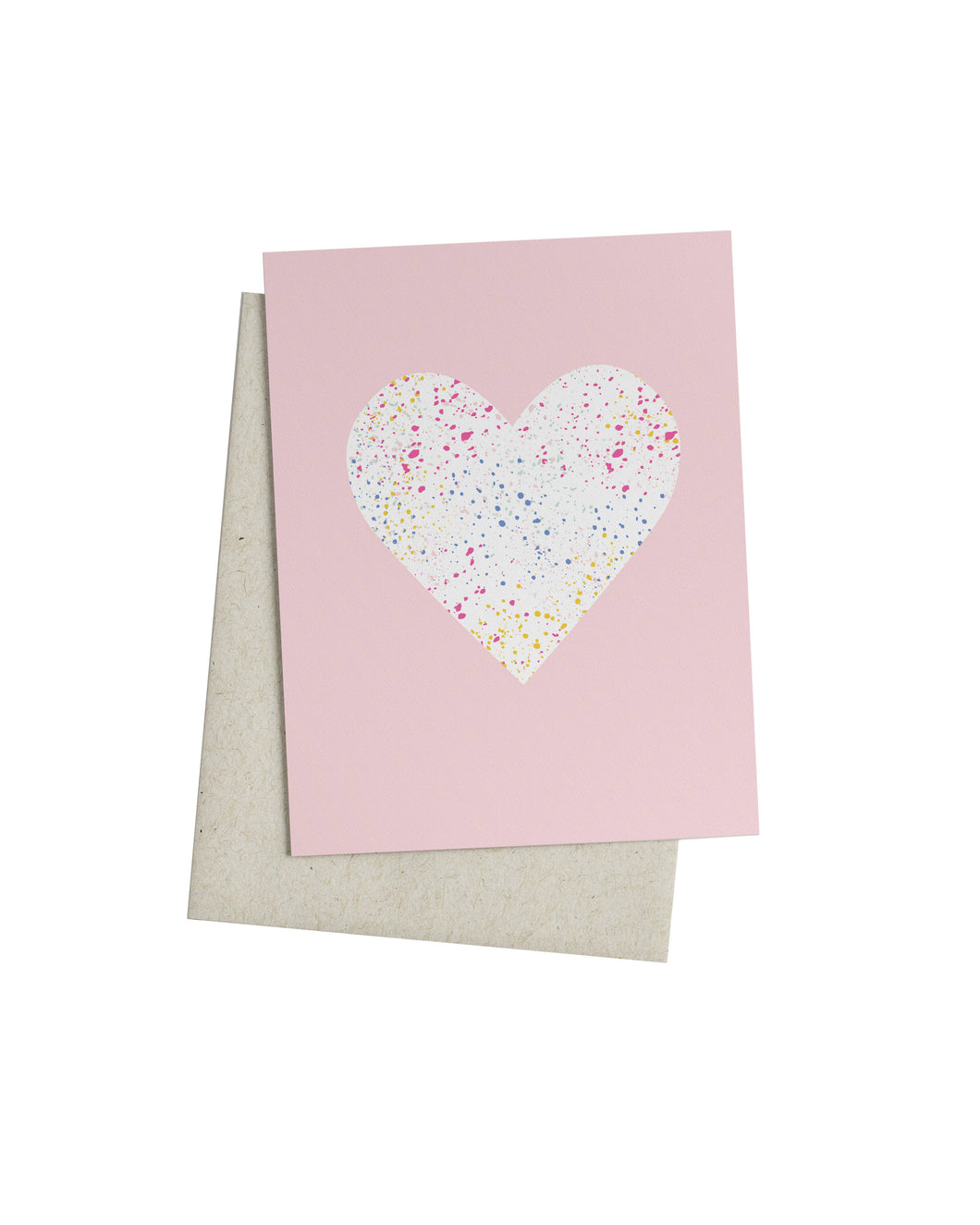 Splatter Paint Heart Card